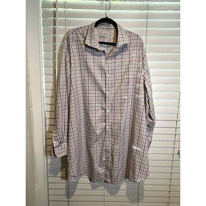 Robert Graham Pastel Long Sleeve Button Up Shirt - Size 20‎ 36/37 Tall